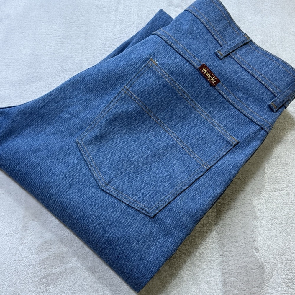 Vintage Wrangler Hero Jeans Mens 36x30 Blue Denim USA Made Flex Fit 85498LB